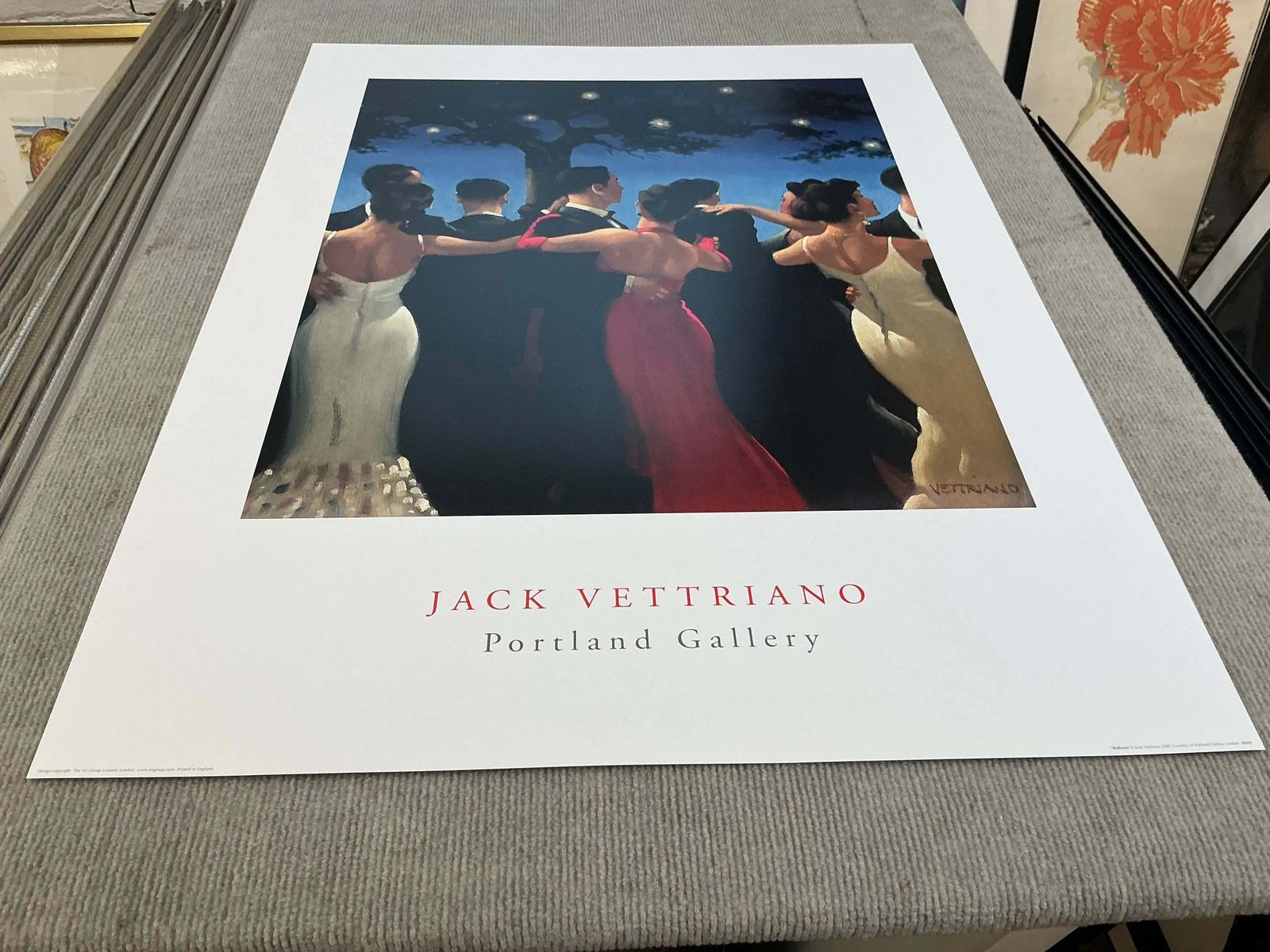 Jack Vettriano Waltzers 2000 Large Offset Lithograph Romantic Art Print photo 180.0