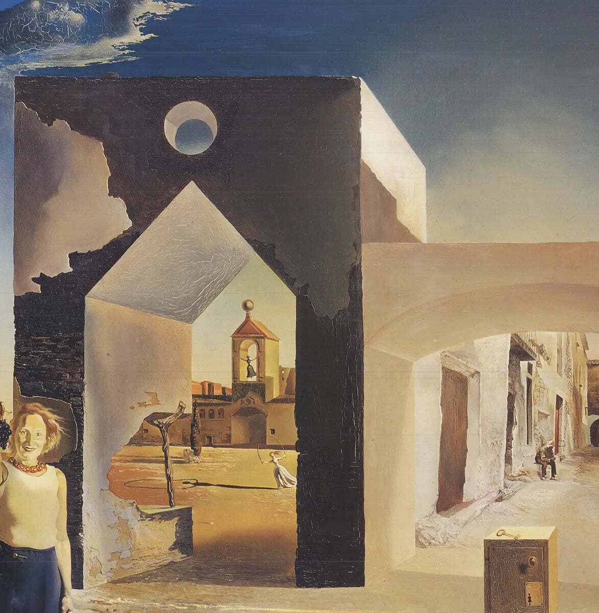 Salvador Dali Paranoiac Critical Town 1989 Offset Lithograph Art Poster photo Art