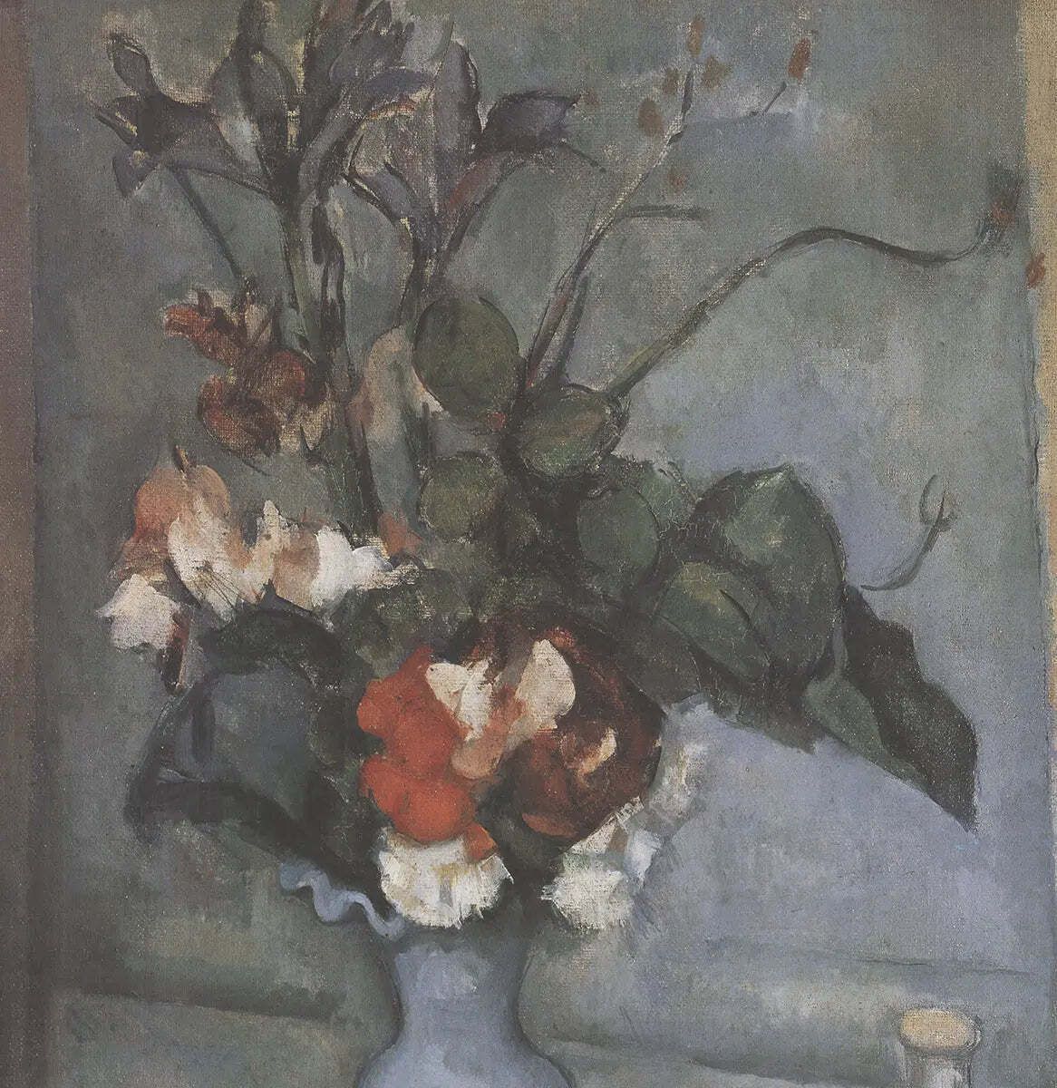 Paul Cezanne The Blue Vase Impressionist Offset Lithograph Art Print photo for sale