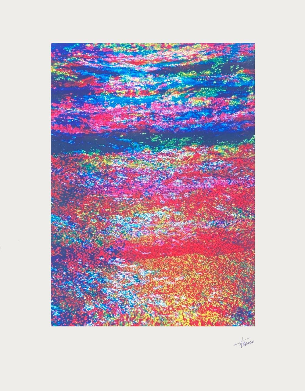 Philippe Fresco Screenprint L'eau... Le Sang De La Terre III 1993