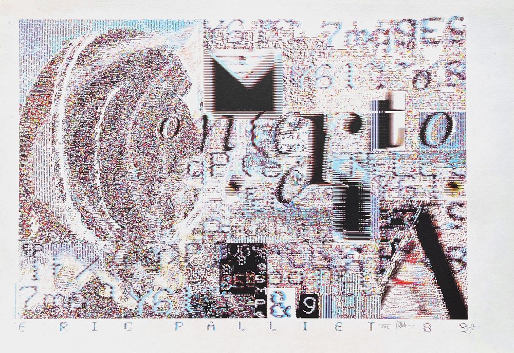 Eric Palliet Gesigneerde Lithografie Concerto Media 1989