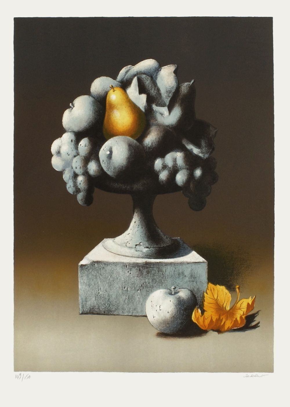 Claude Serre Gesigneerde Lithografie Automne