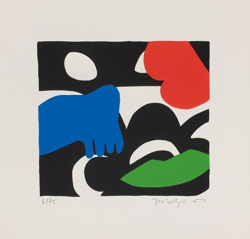 José De Guimaraes Gesigneerde Zeefdruk Mimésis III 2006