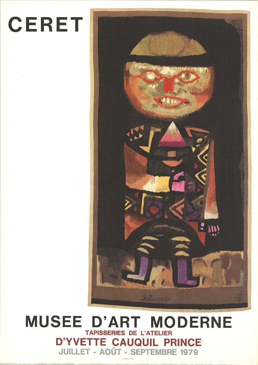 Affiche d'exposition lithographique Paul Klee Schauspieler, Mourlot 1979