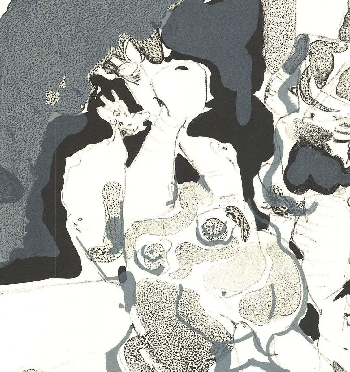 Lithographie originale Paul Rebeyrolle Nu Assis, signée, 1960 photo Art