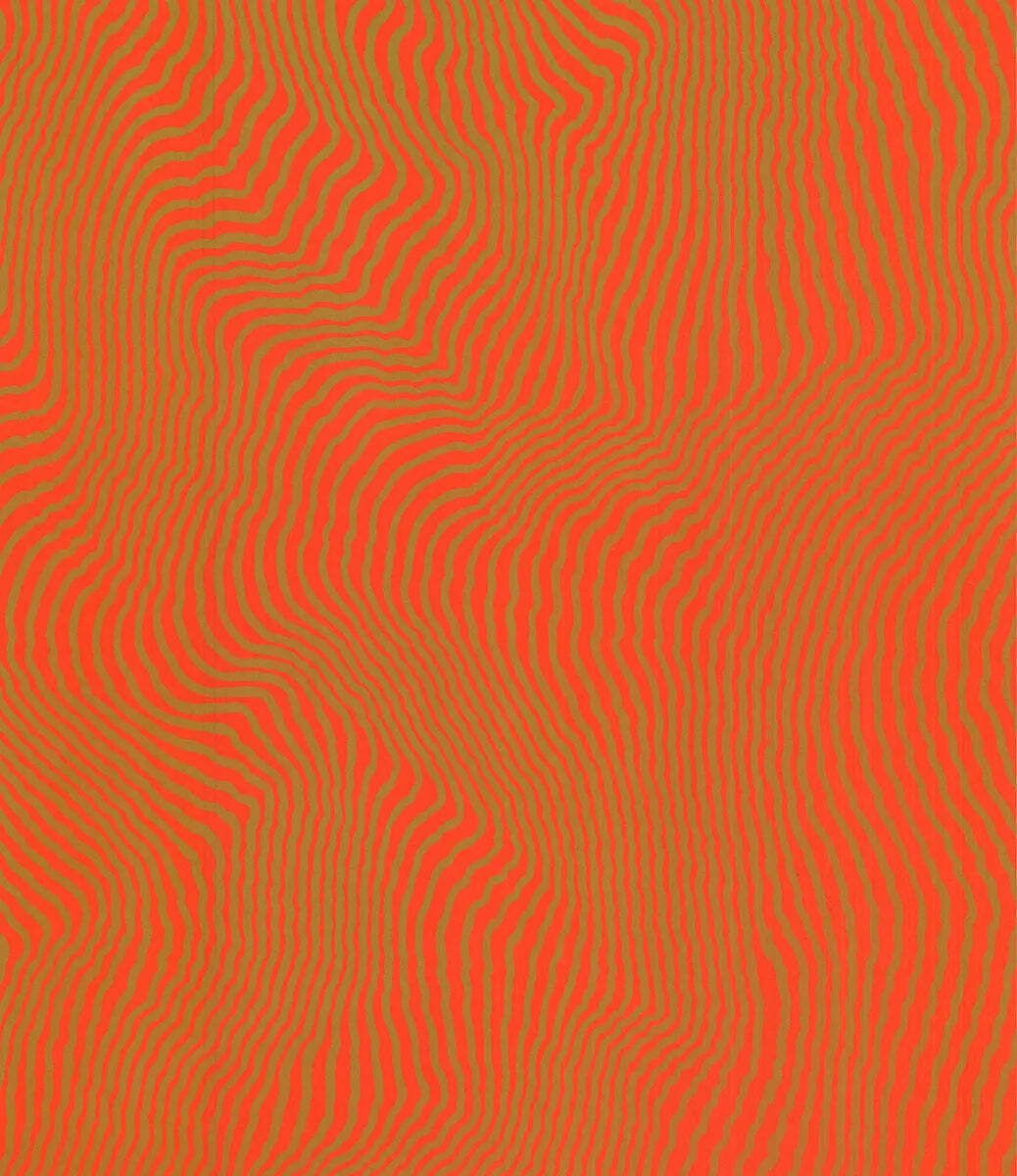 Henry Pearson Signed Nue Orange 1975 Abstract Serigraph Art Print photo Kunst