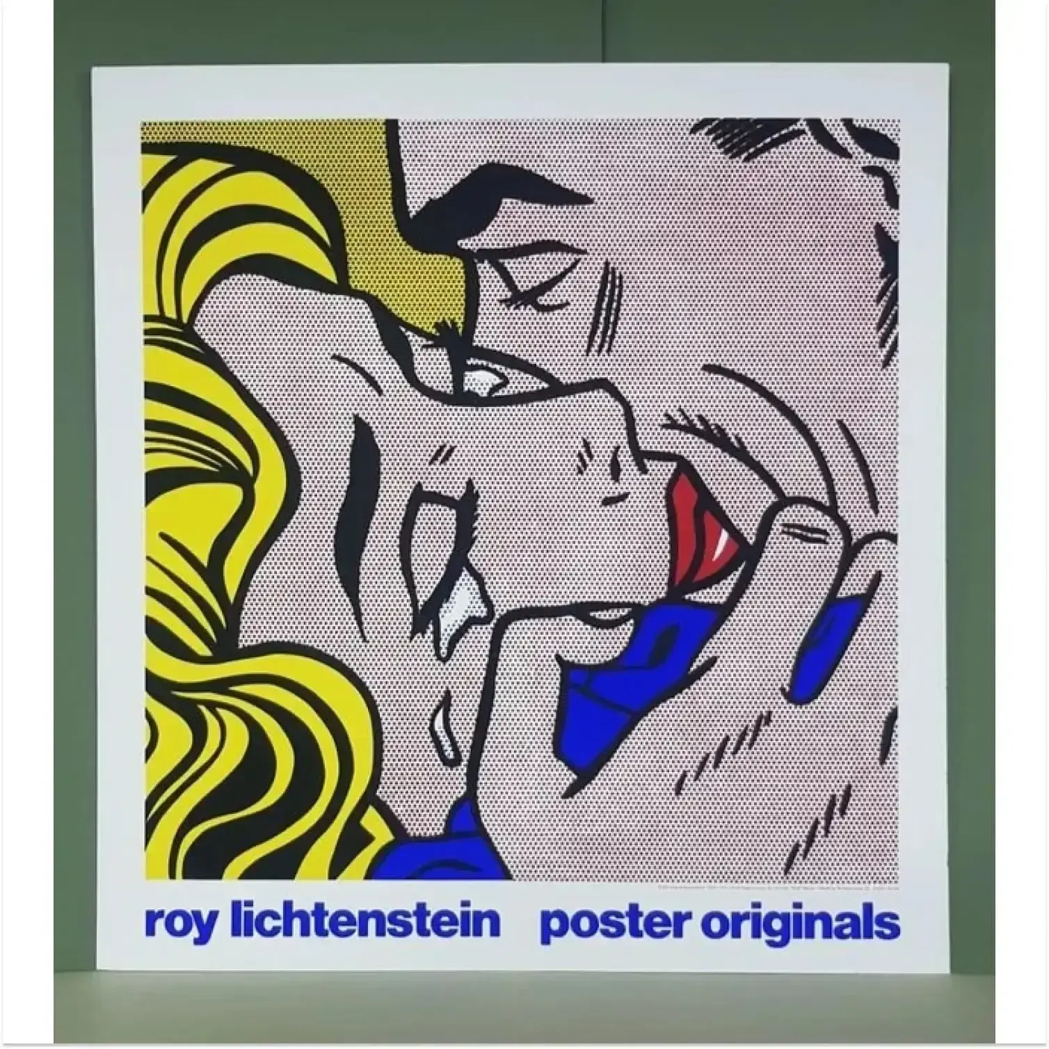 Roy Lichtenstein Kiss 1964 Limited Edition Art Screen Print Poster photo for sale