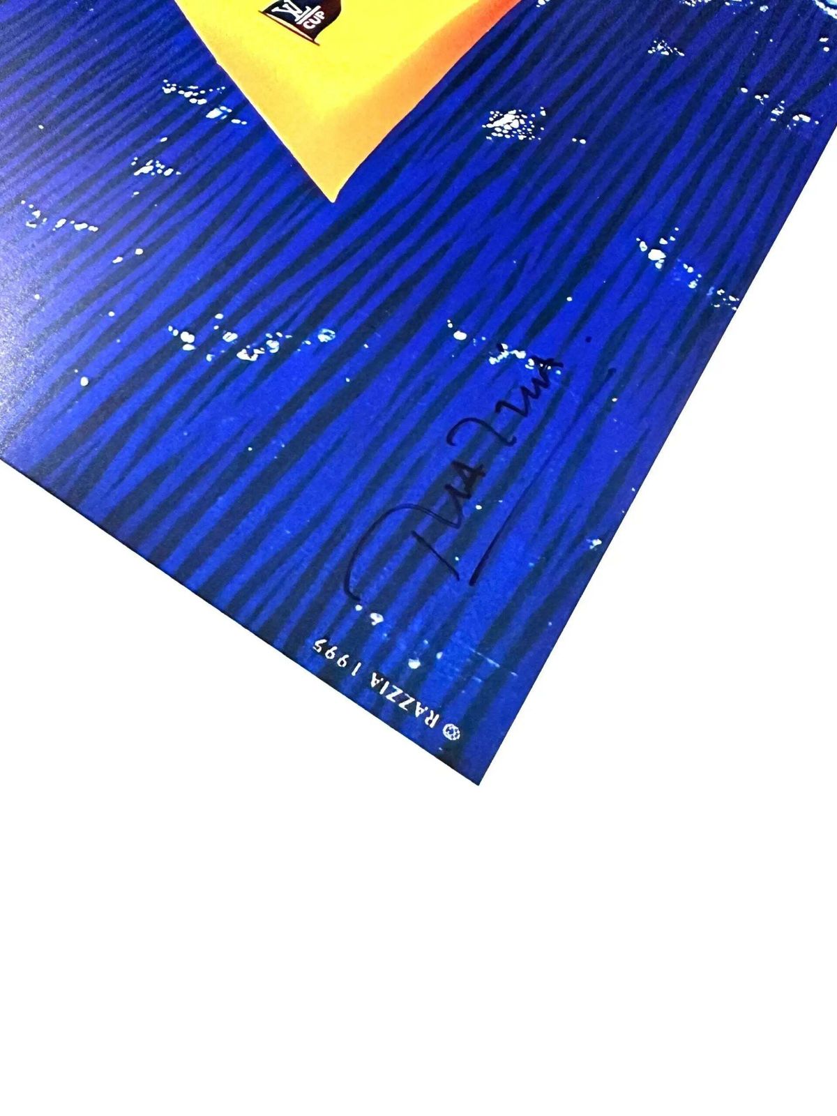 Affiche sérigraphiée Razzia, Louis Vuitton Cup 1995 San Diego, signée photo Art