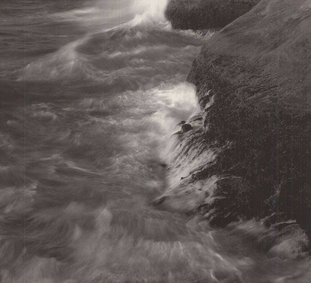 Original Darrell Gulin Cape Kiwanda Surf 1992 Vintage Landscape Art Poster photo for sale