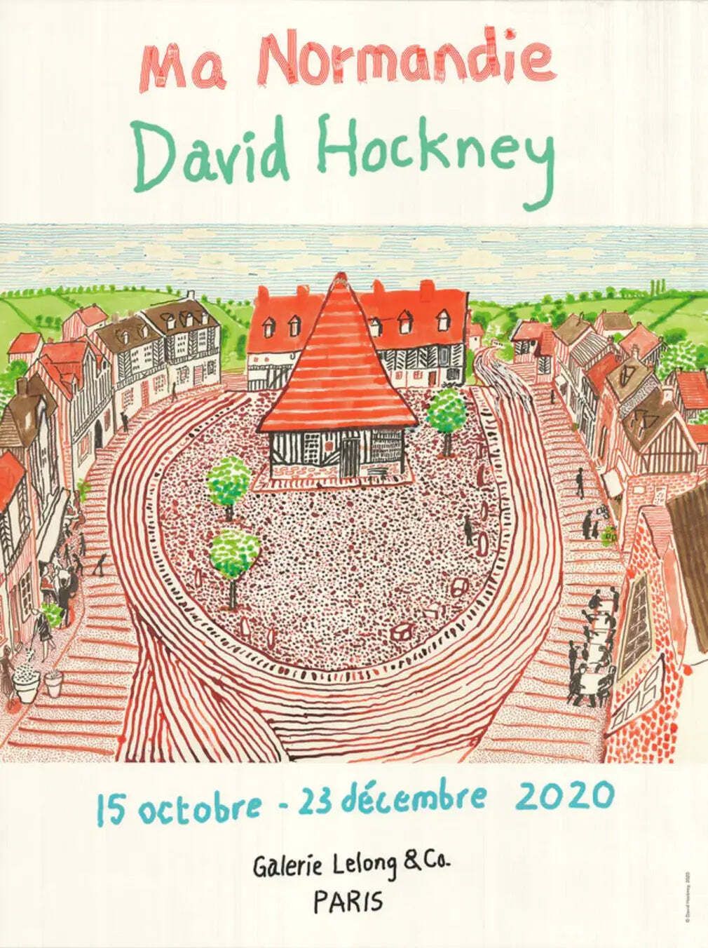 David Hockney Ma Normandie 2020 Exhibition Offset Lithograph Art Print