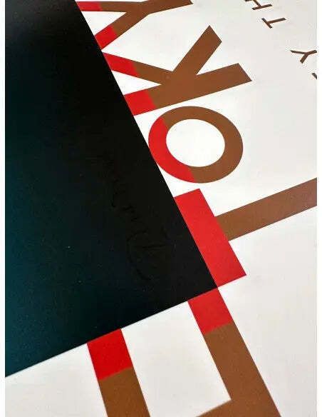 Affiche Louis Vuitton Journey Through Time signée à la main, par Razzia photo furniture
