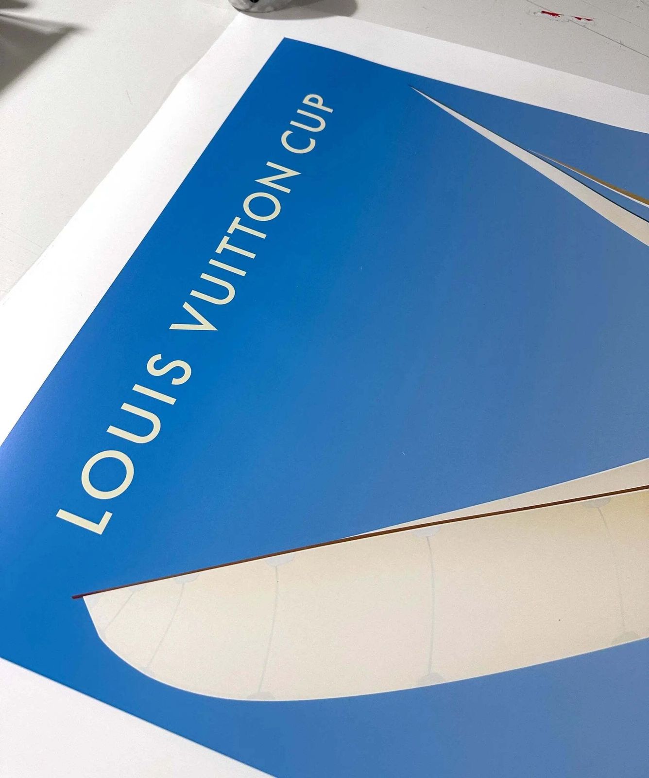 Razzia Louis Vuitton Cup 2003 Auckland origineel handgesigneerde poster photo furniture