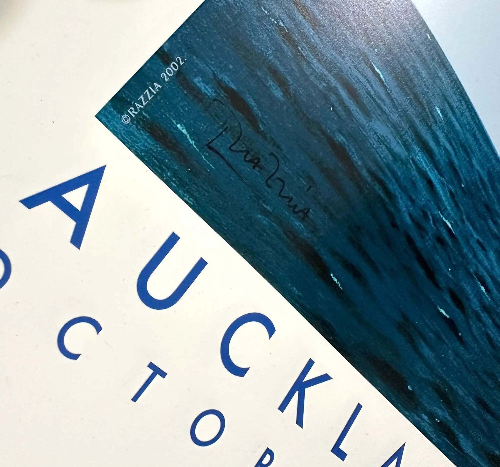 Razzia Louis Vuitton Cup 2003 Auckland origineel handgesigneerde poster photo Kunst