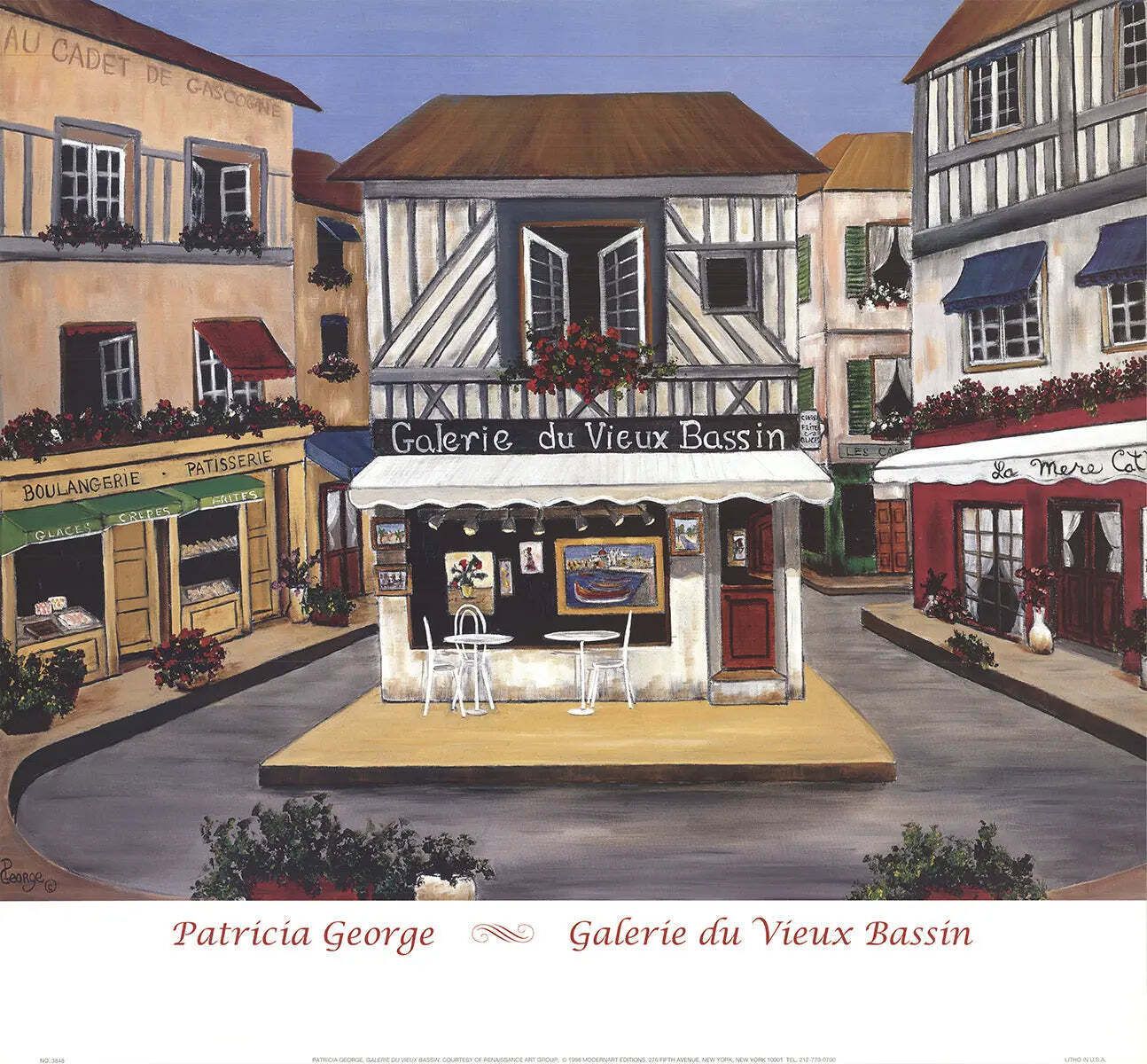 Patricia George Galerie Du Vieux Bassin 1998 Offset Lithograph Art Poster