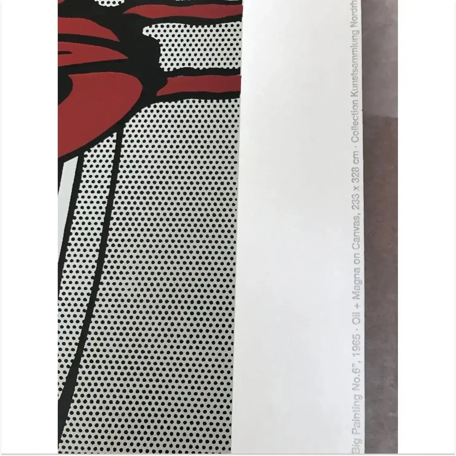 photo for sale Roy Lichtenstein Big Painting No. 6 Limited Edition Silkscreen Print