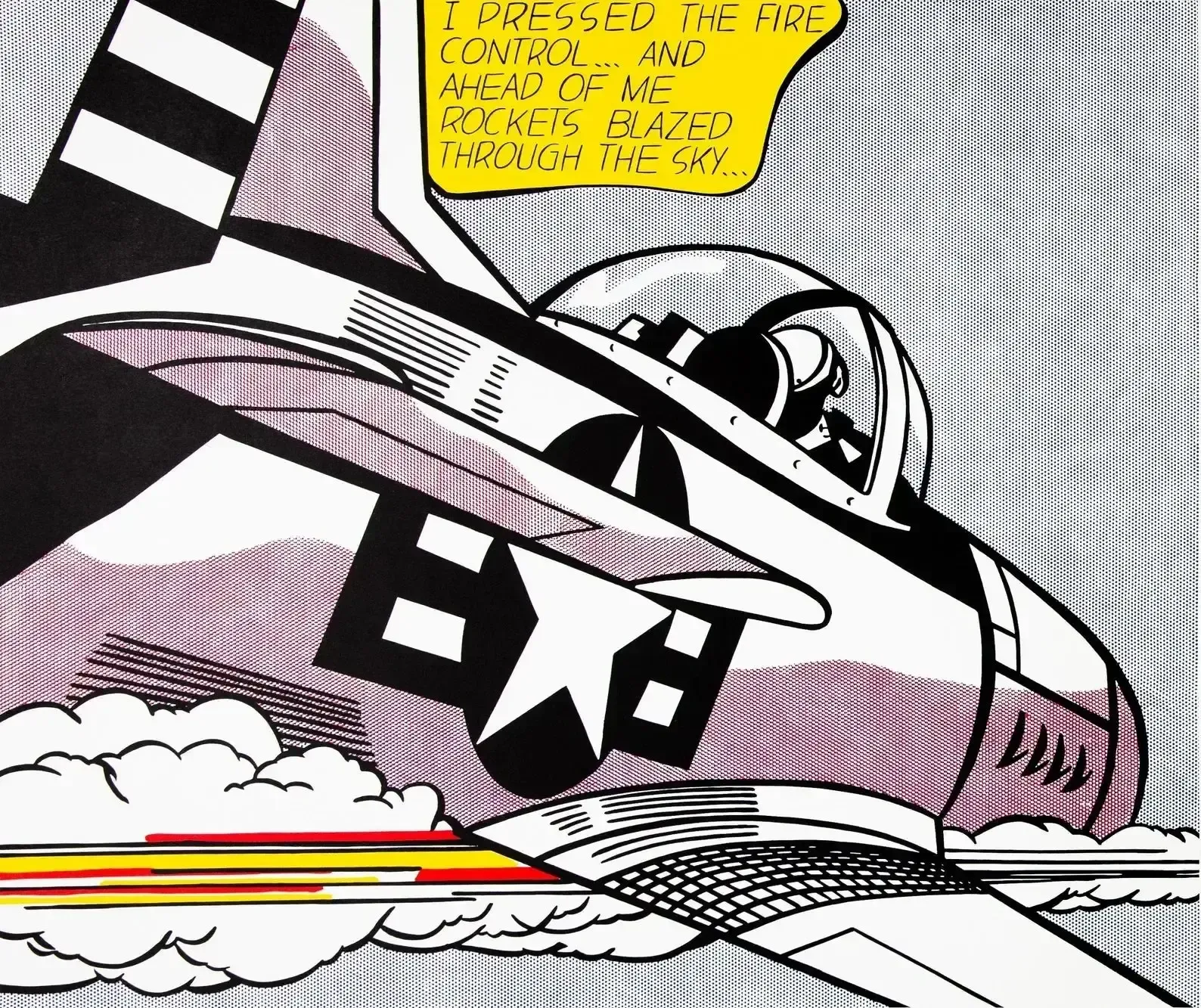 Roy Lichtenstein Whaam Limited Edition 1968 Offset Lithograph Print photo for sale