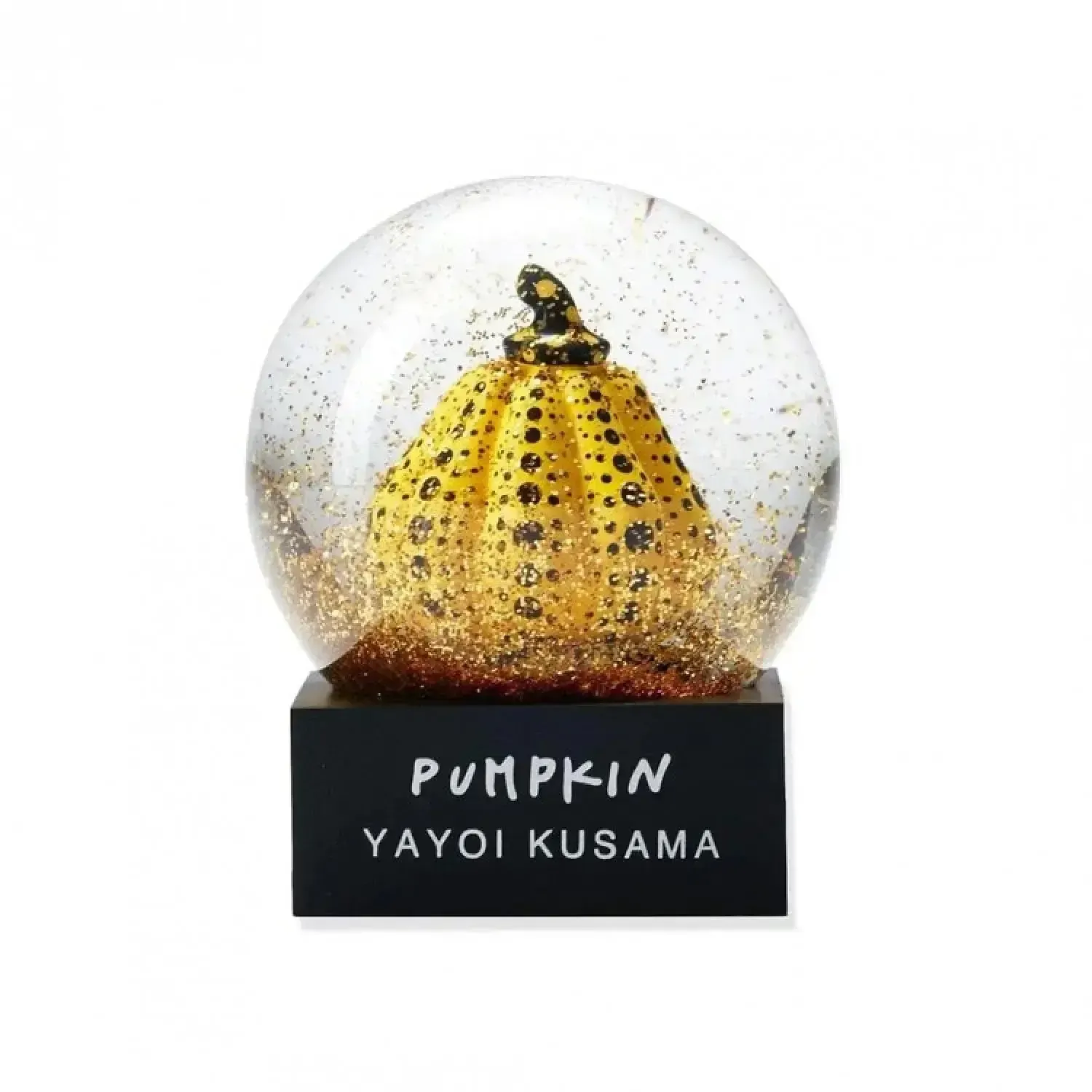 Sculpture Yayoi Kusama Snow Dome Yellow Pumpkin, édition limitée