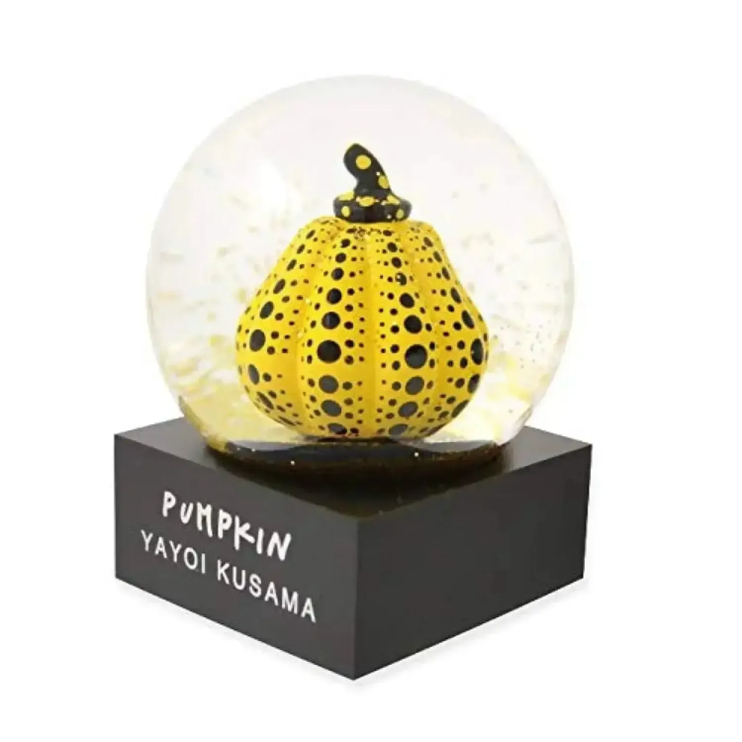 Yayoi Kusama Snow Dome Yellow Pumpkin Limited Edition Sculpture photo furniture