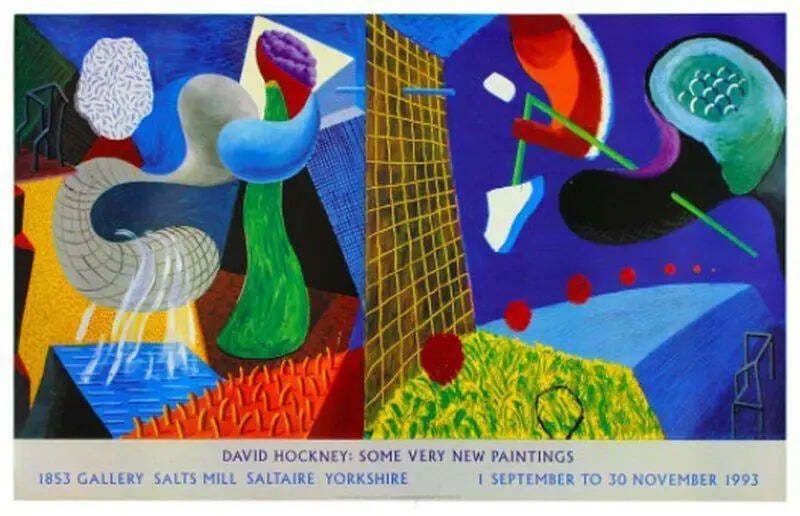 David Hockney The Other Side 1993 Offset Lithograph Art Print