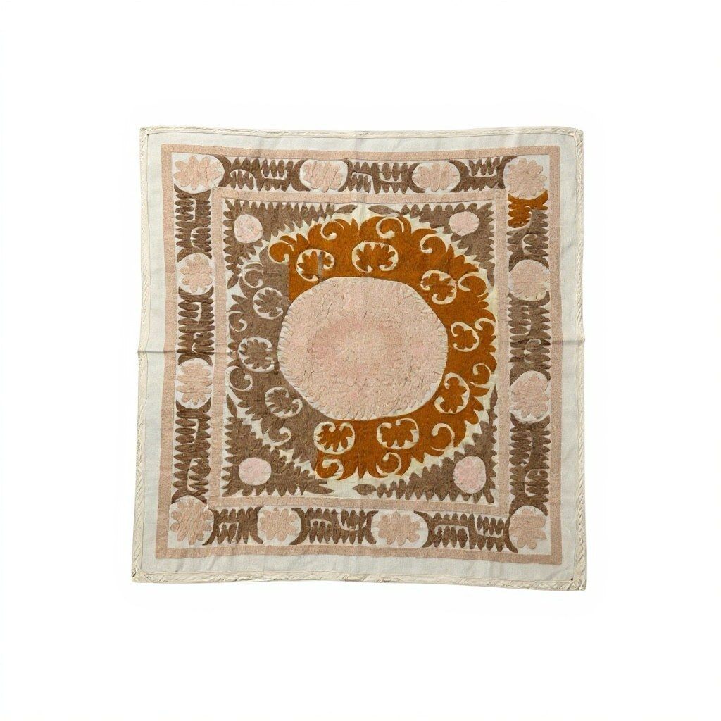 Boho Suzani Borduurwerk Wanddecoratie 120 x 134 cm