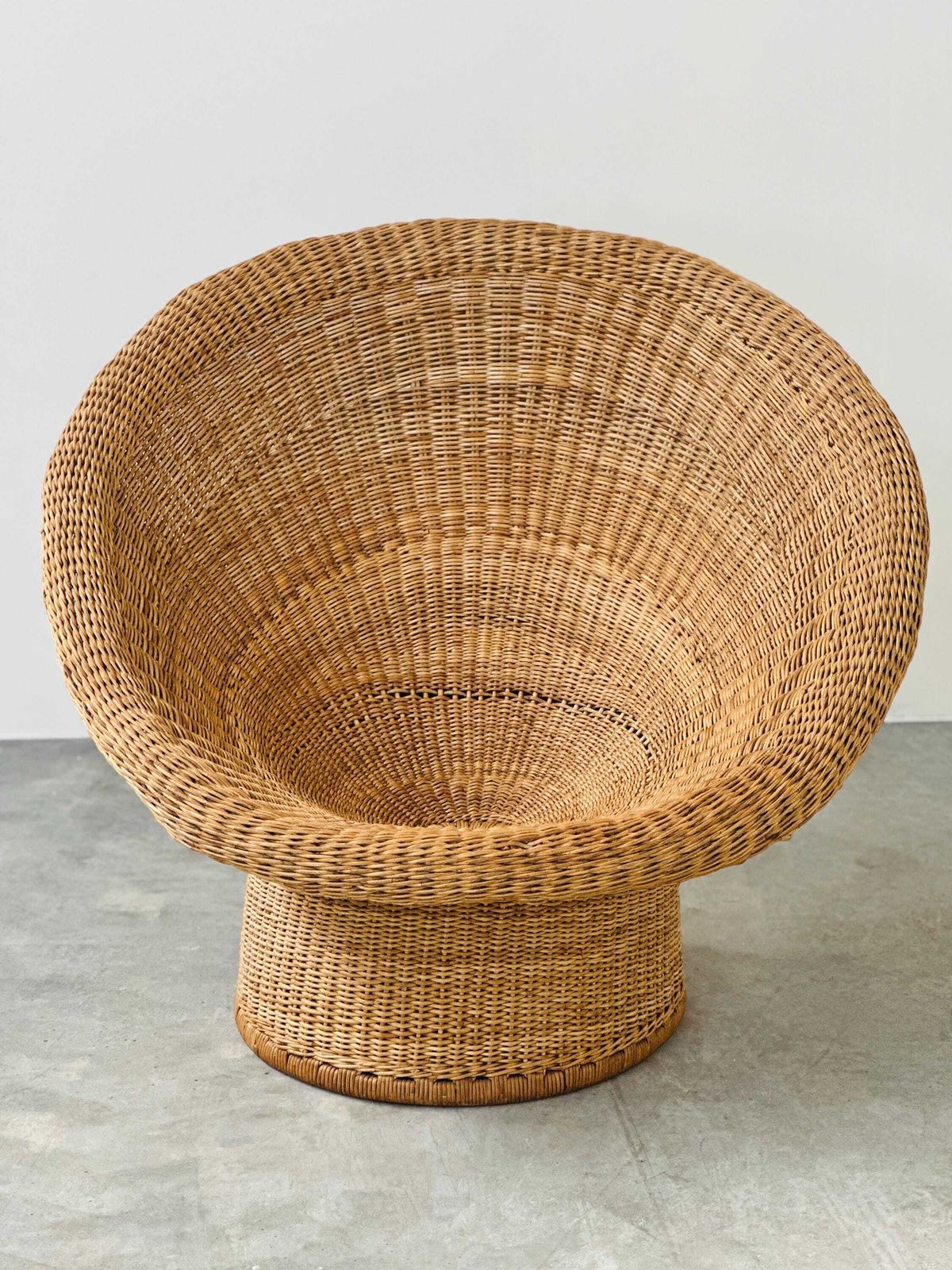 photo for sale Egon Eiermann E10 Wicker Lounge Chair, Duitsland, jaren 1960