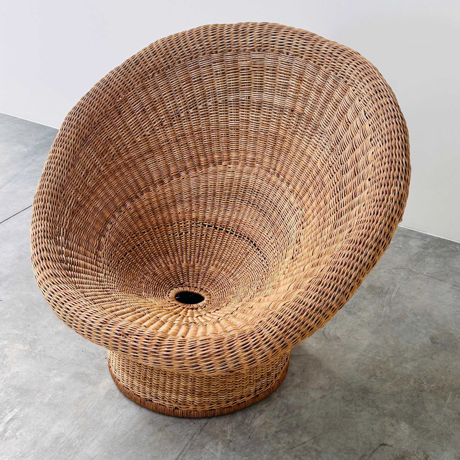 1315.0 Egon Eiermann E10 Wicker Lounge Chair, Duitsland, jaren 1960 photo
