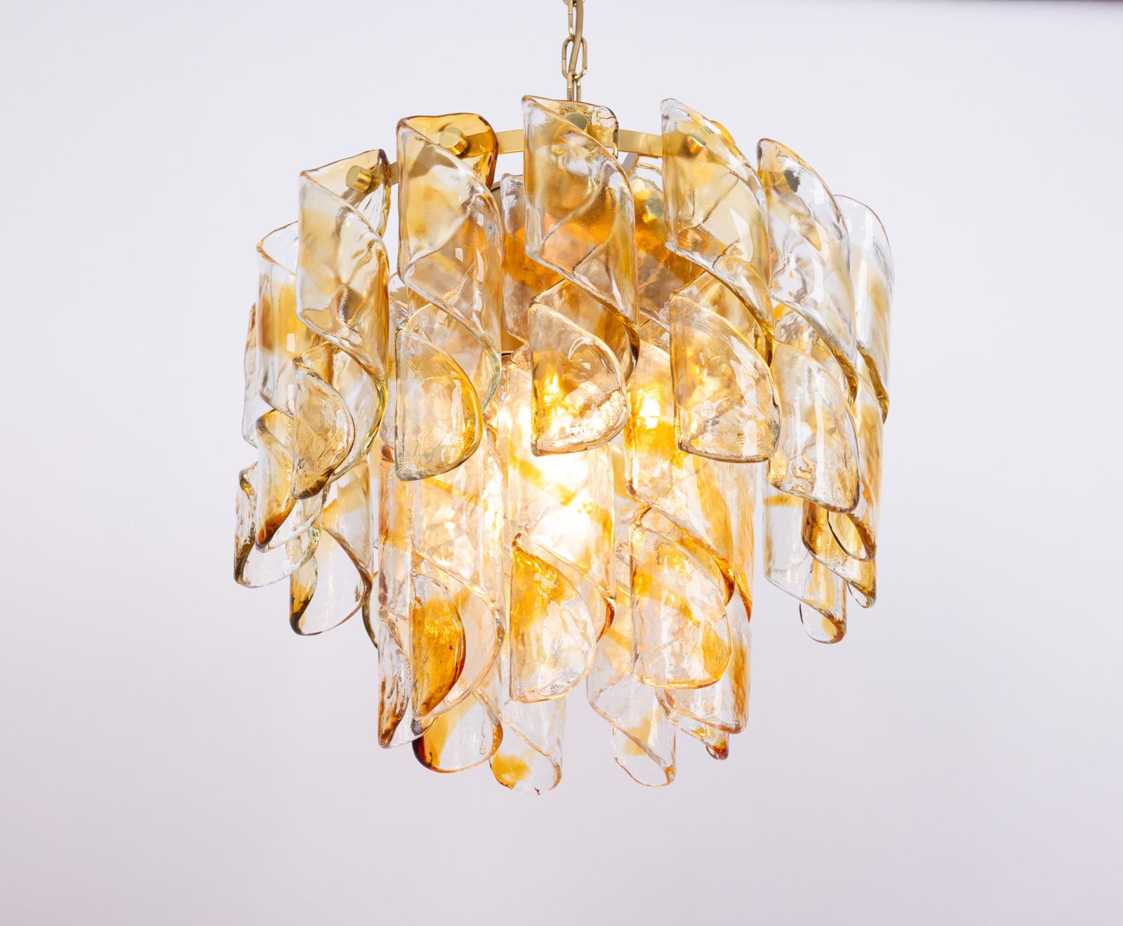 1852.0 Grote plafondlamp met Murano glazen buizen van Kaiser, Duitsland, jaren 1960 photo
