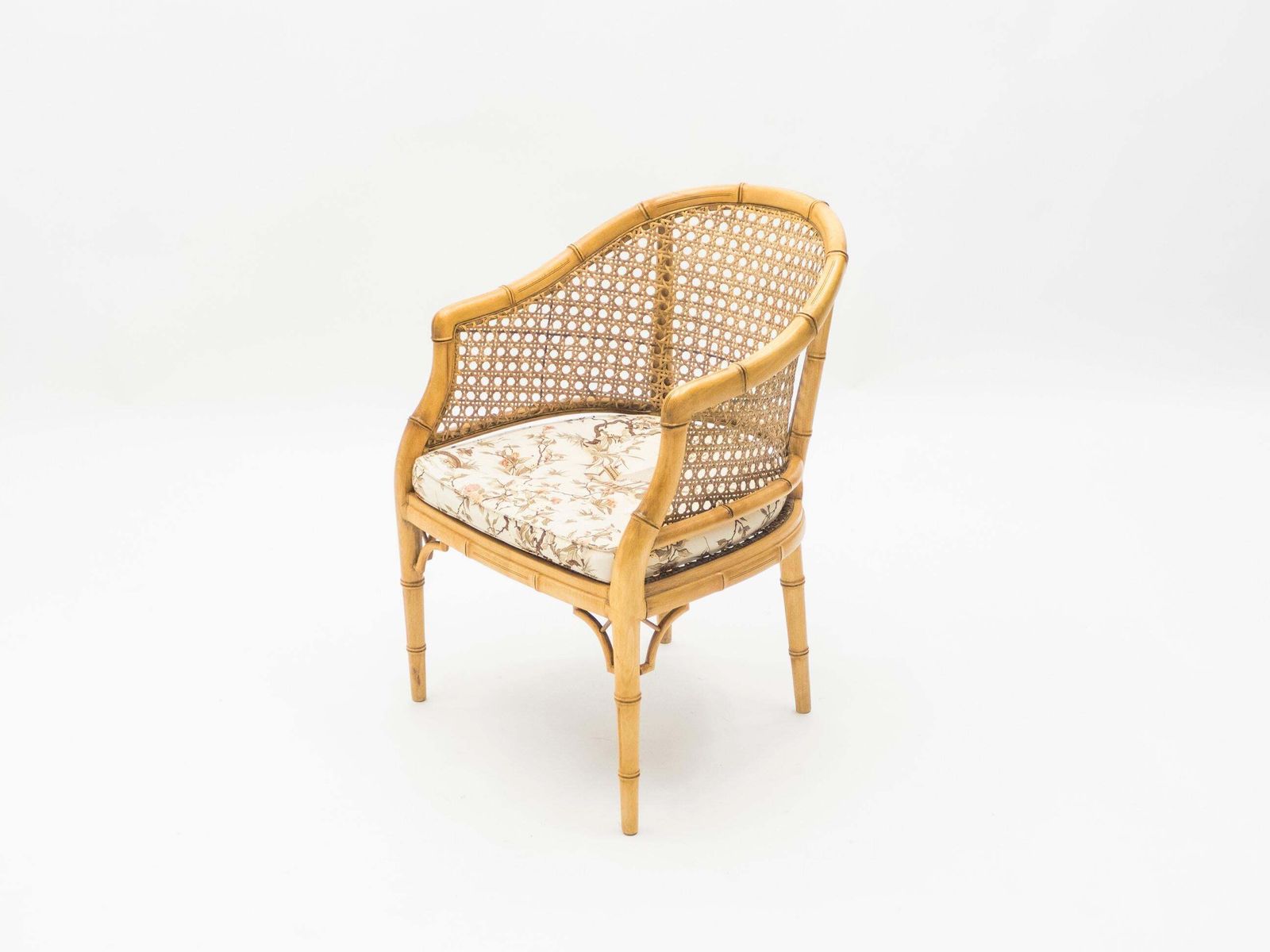 Fauteuils Mid-Century Modern Riviera française en bambou et cannage, années 1960 photo buy