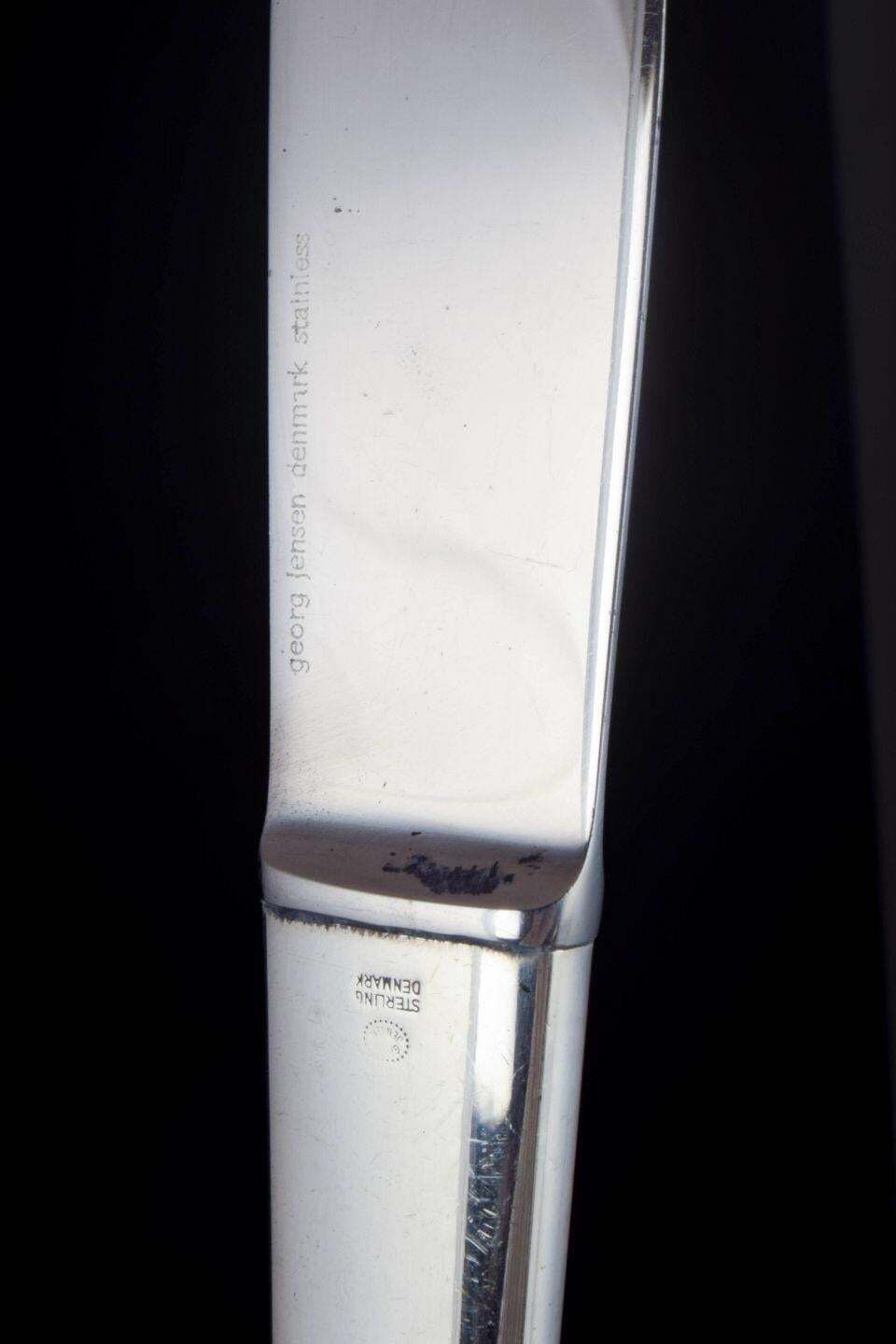 Henning Koppel voor Georg Jensen. Set van zes 'Caravel' tafeldinermessen. photo 1134.0