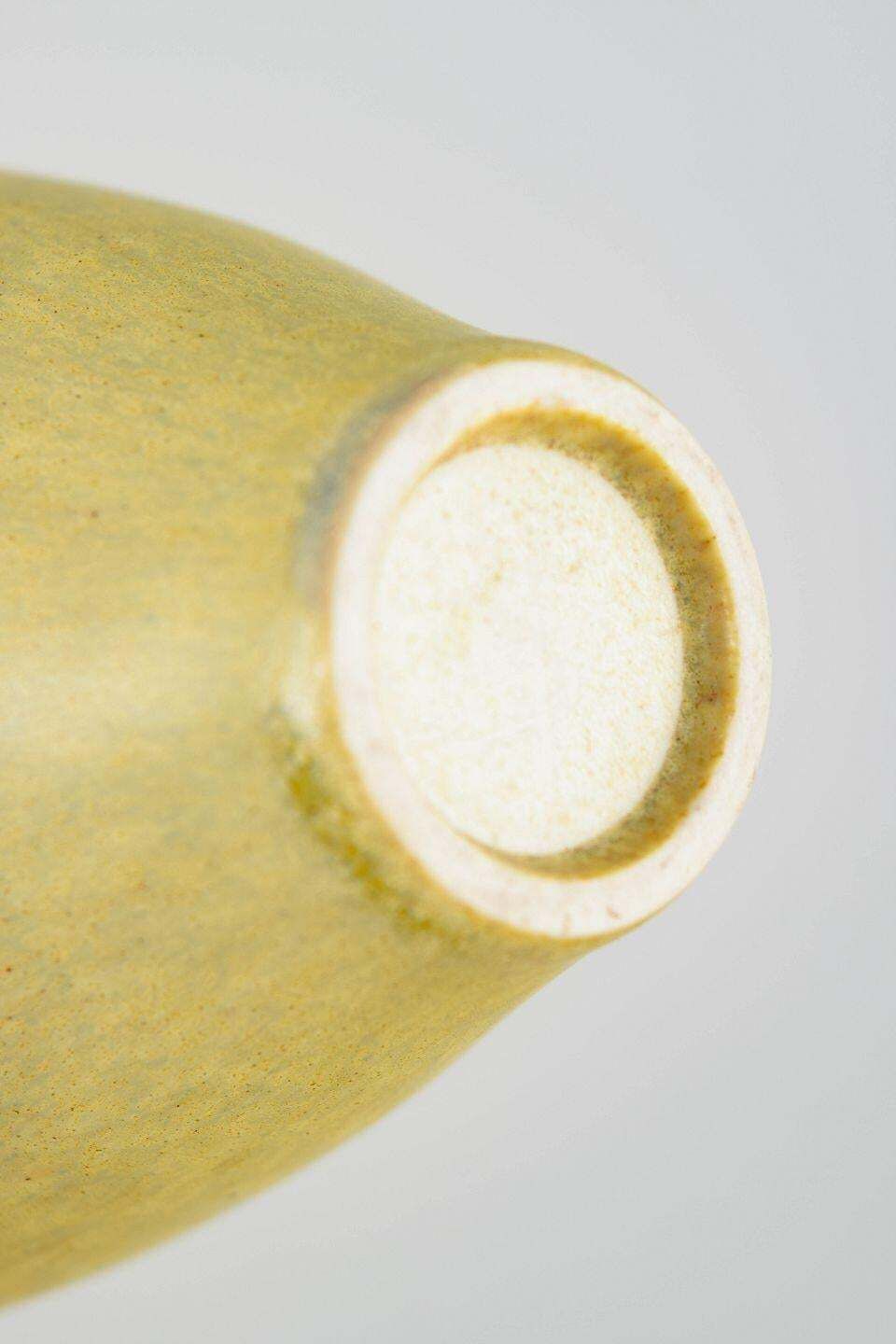 Vase miniature en grès, potier de studio scandinave, probablement Gustavsberg, années 1960. photo Décoration