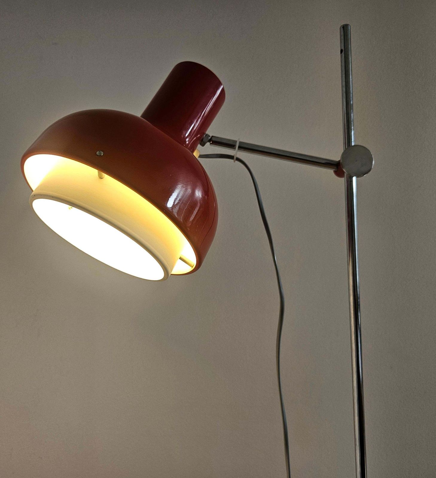 405.0 Lampe de sol mid-century réglable Napako, par Josef Hurka, années 1970 photo
