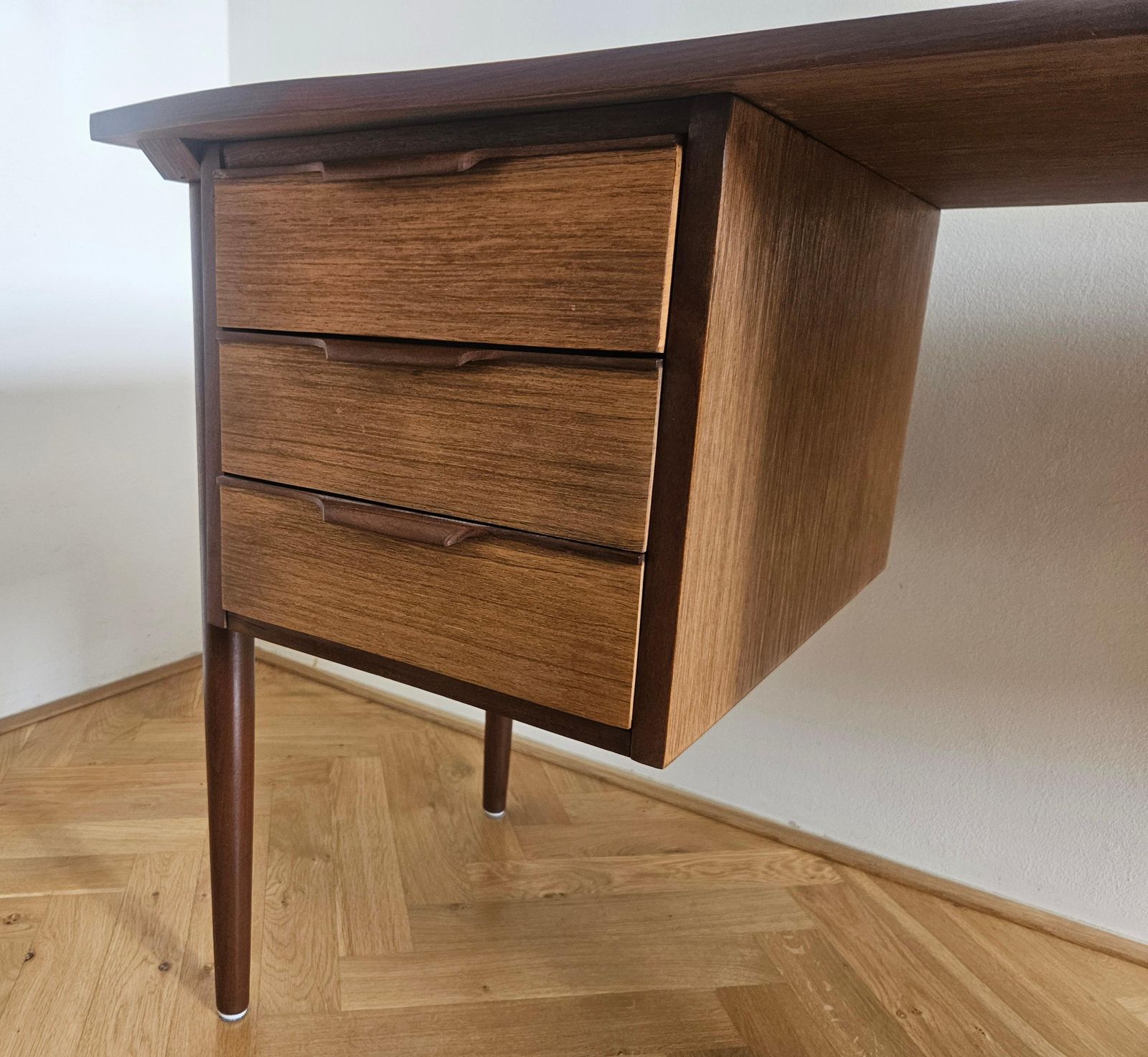 Bureau en teck mid-century, Danemark, années 1960 photo for sale