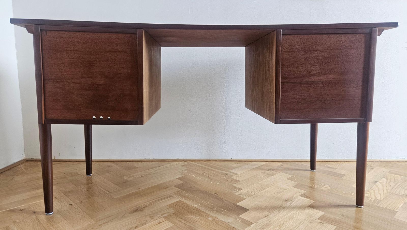 photo vintage Bureau en teck mid-century, Danemark, années 1960
