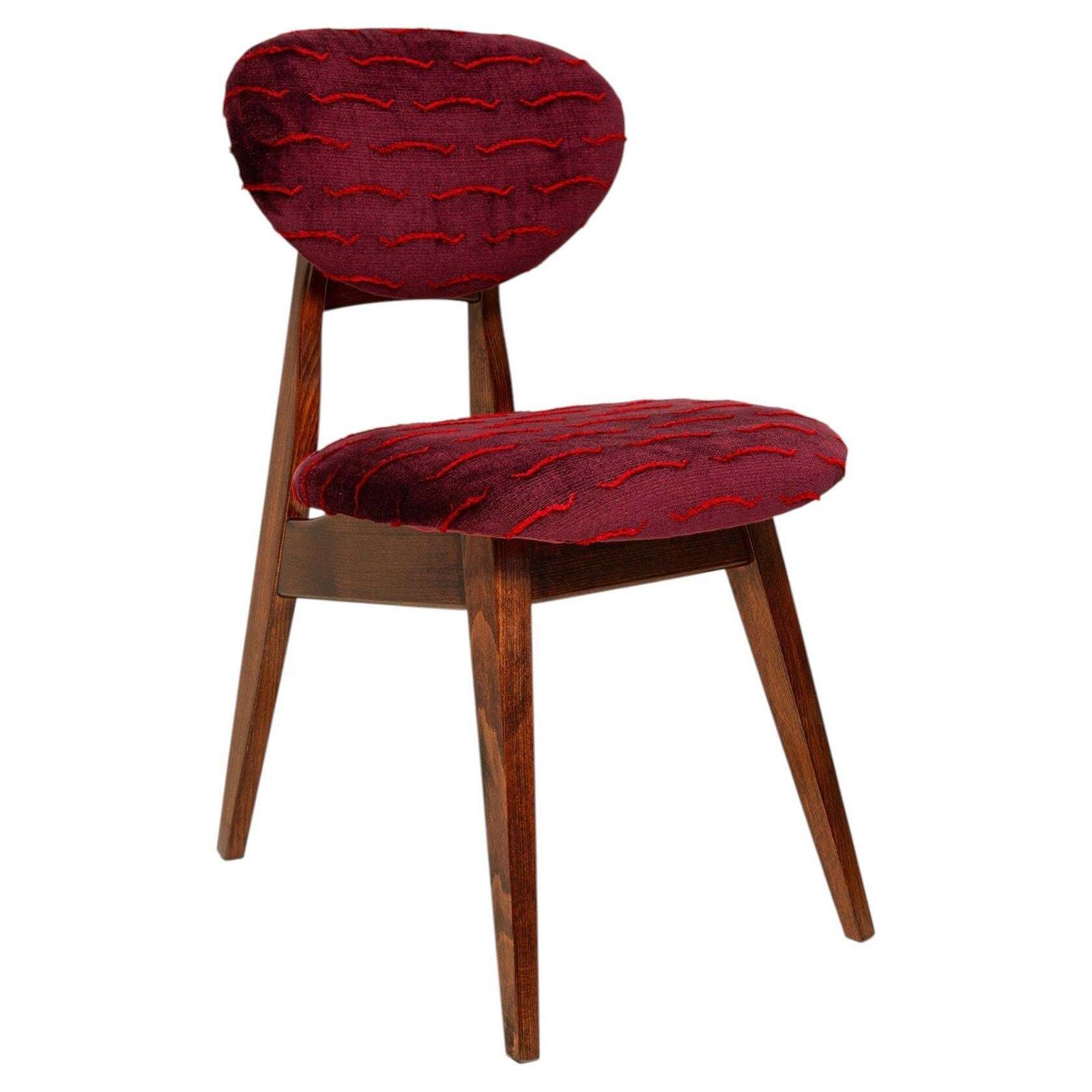 Mid-Century Mushroom Chair, Nouvelles Vagues Velvet, Dedar, J. Kedziorek, jaren 1960