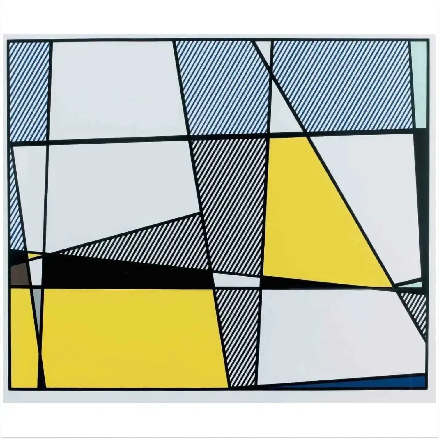 Roy Lichtenstein Cow Going Abstract Limited Edition Pop Art Print photo for sale