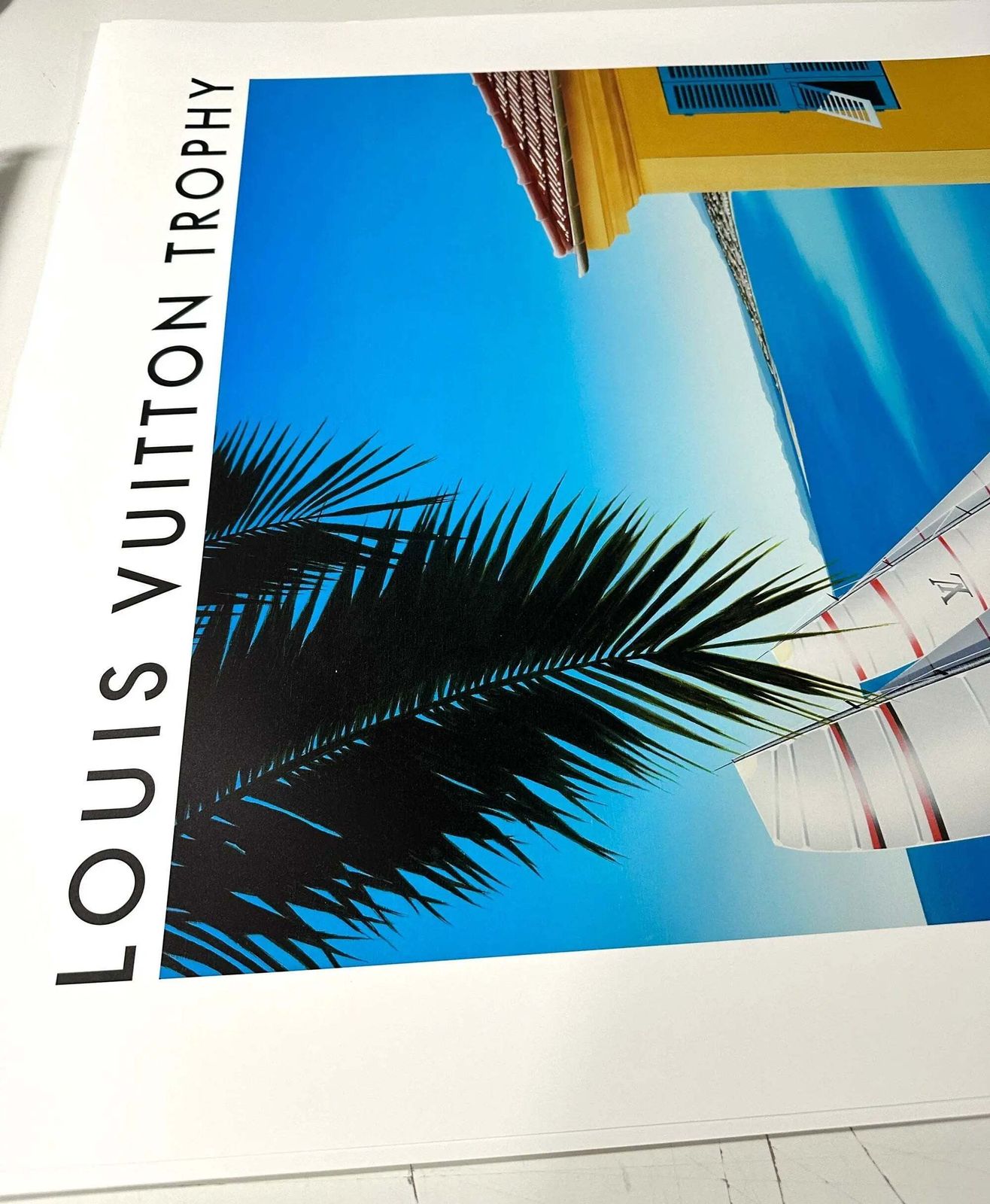 Razzia Louis Vuitton Trophy Nice 2009 handgesigneerde originele poster photo Kunst