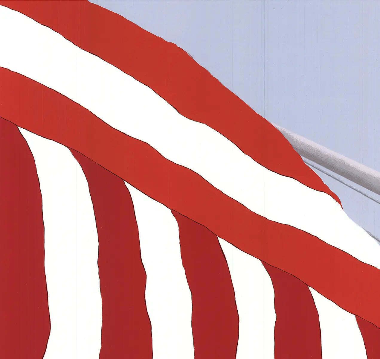 Sérigraphie Gretchen Dow Simpson, Flags, 1991, édition limitée signée photo 4237.0