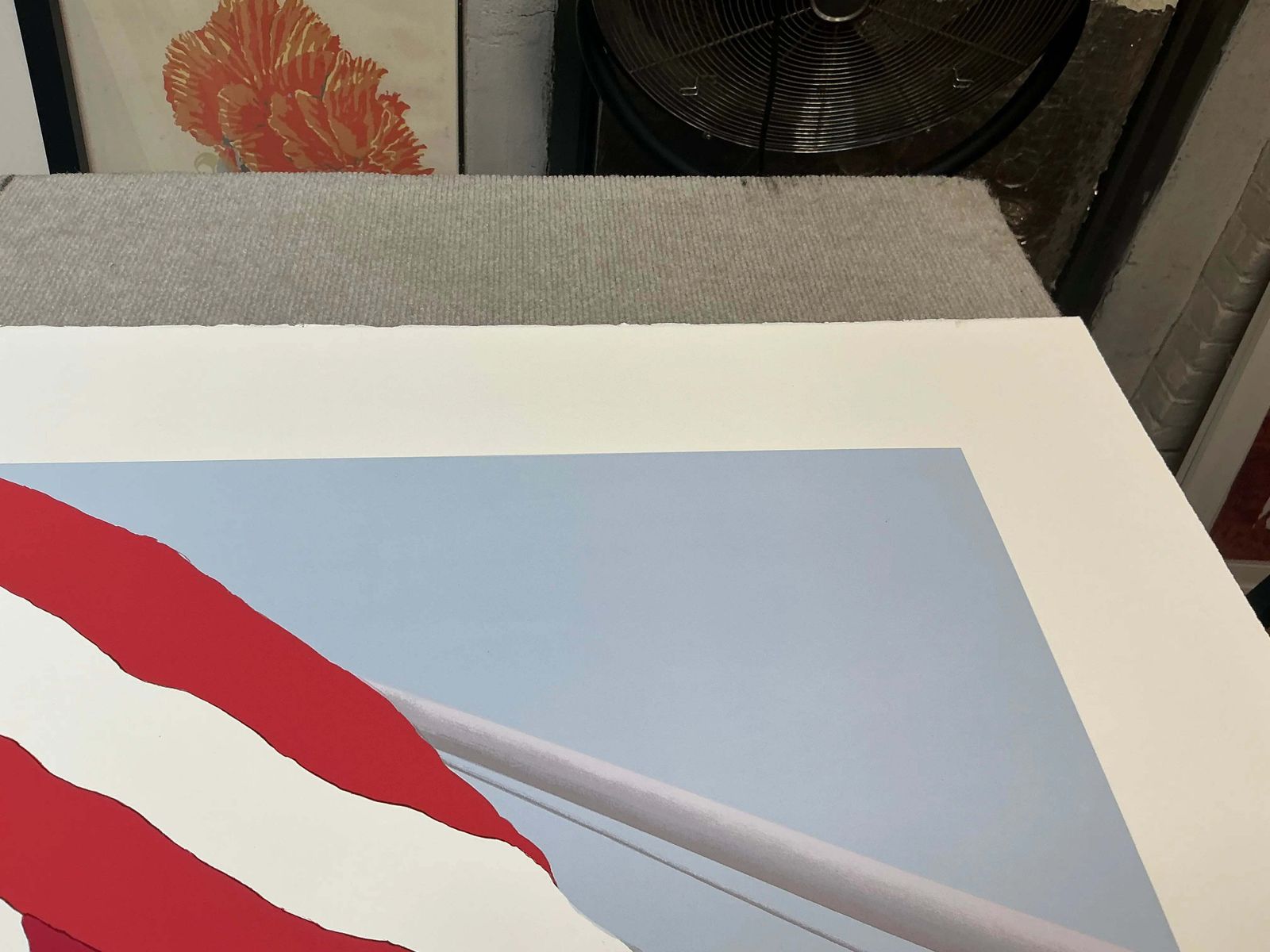 Art Sérigraphie Gretchen Dow Simpson, Flags, 1991, édition limitée signée photo