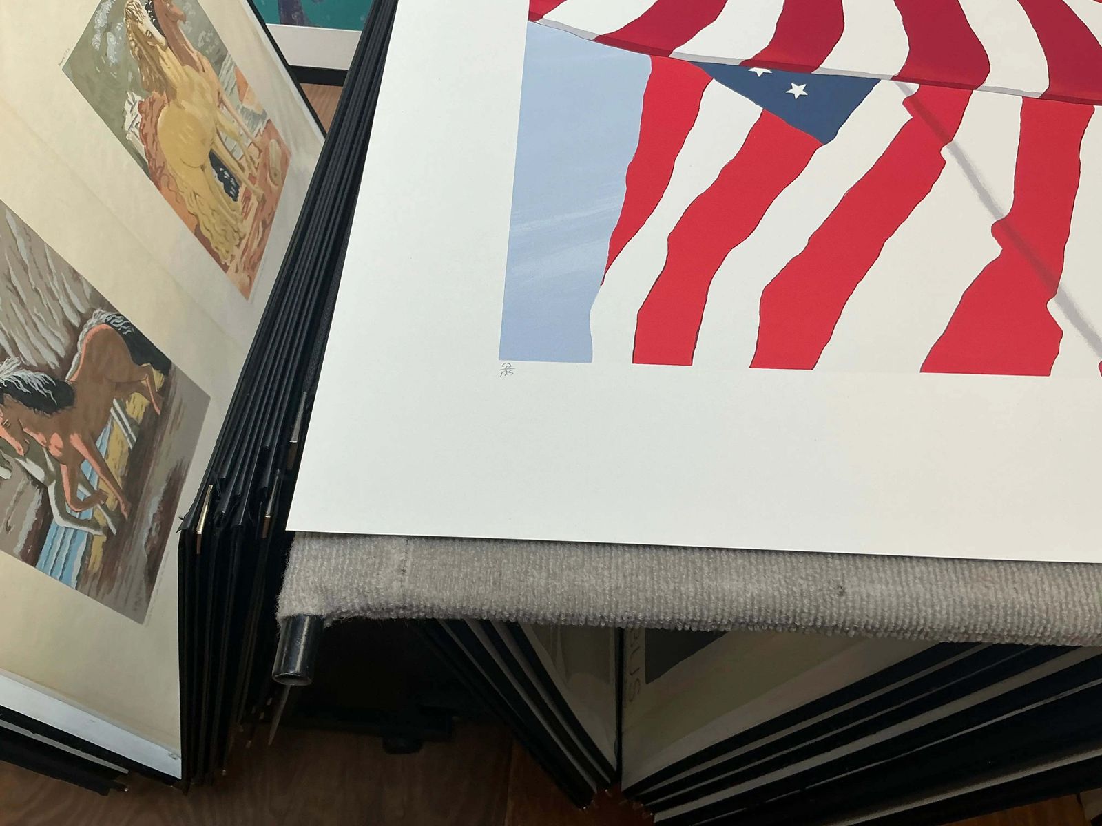 photo buy Sérigraphie Gretchen Dow Simpson, Flags, 1991, édition limitée signée