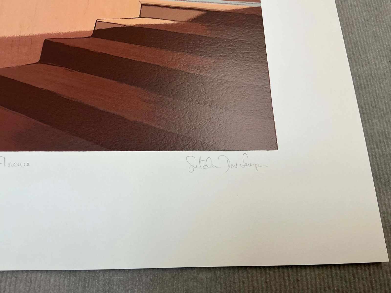 2689.0 Gretchen Dow Simpson Gesigneerde Florence Italy Limited Edition Serigraph Print photo