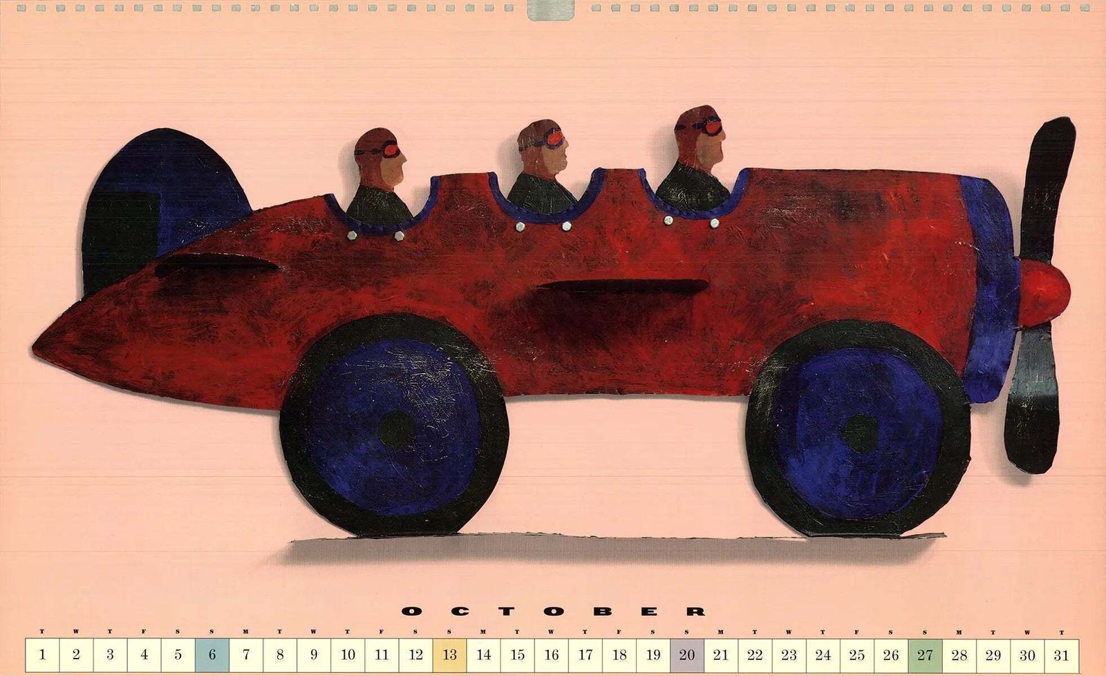 Affiche offset Seymour Chwast Cars Xi 1996
