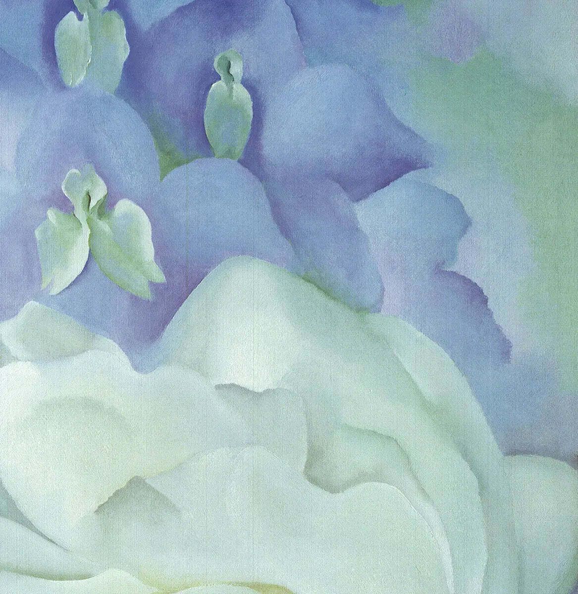 Affiche d'art Georgia O'Keeffe White Rose With Larkspur No.2 photo Art