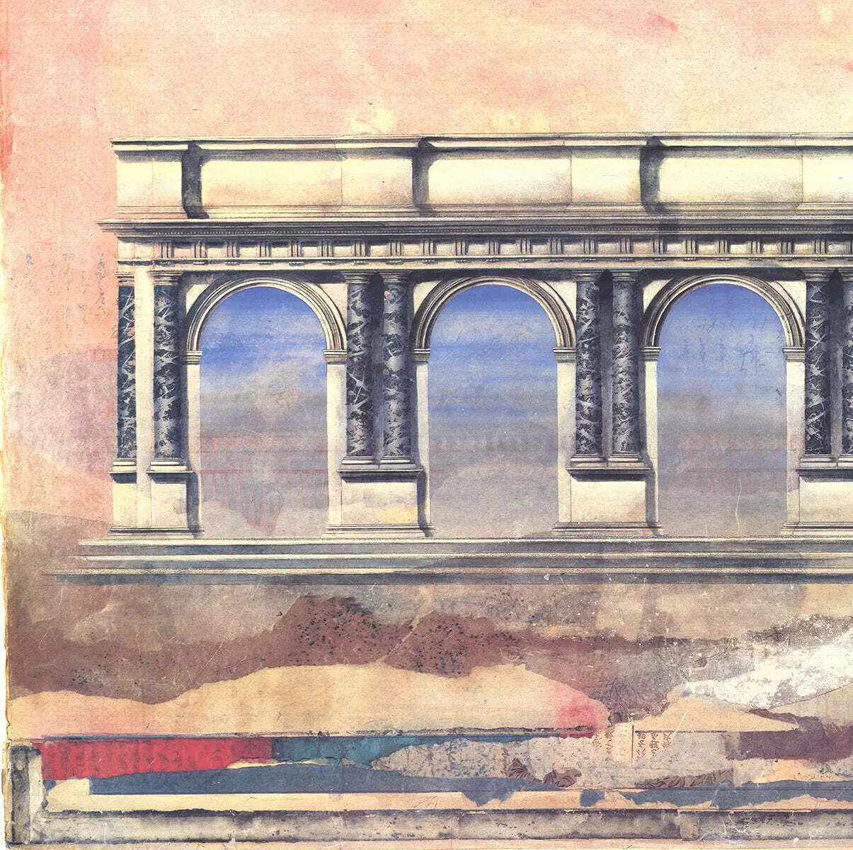 Affiche d'exposition Donald Farnsworth Counterpoint Doric Colonnade, lithographie 1991 photo for sale