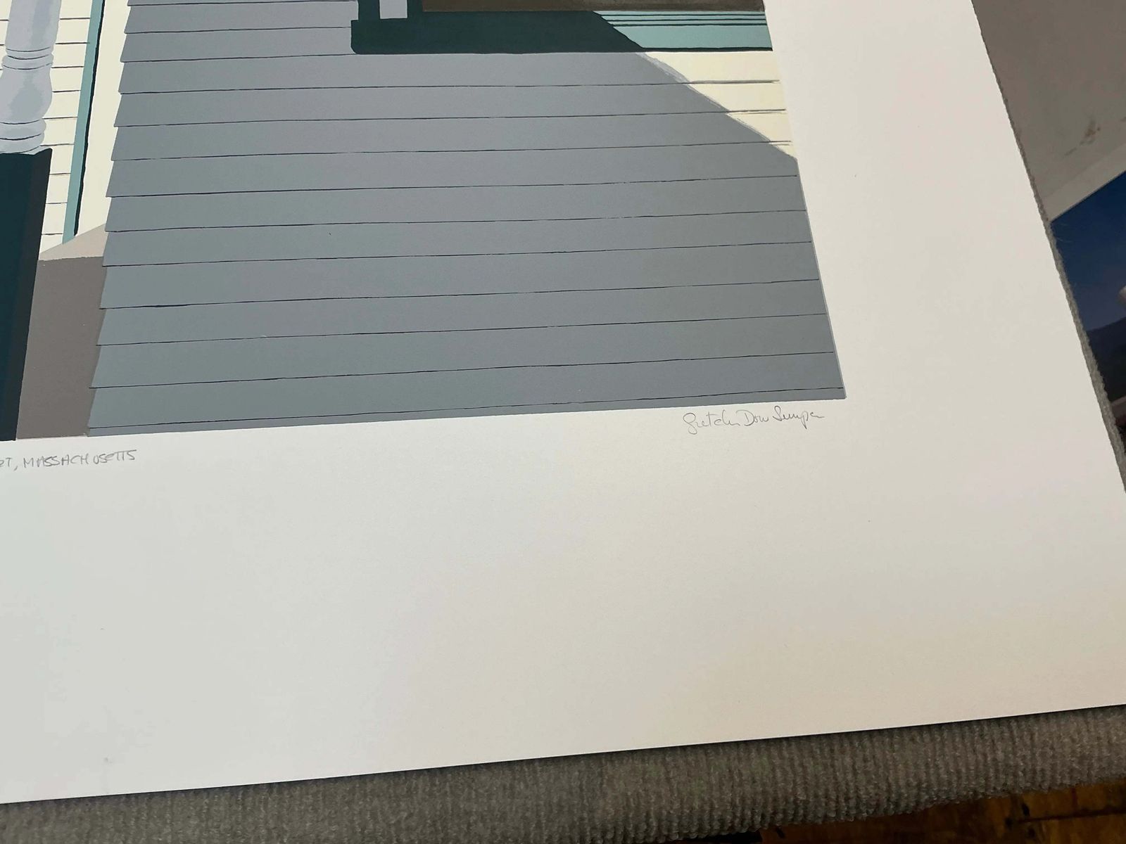 photo for sale Gretchen Dow Simpson Westport Massachusetts 1991 Gesigneerde Gelimiteerde Oplage Serigrafie