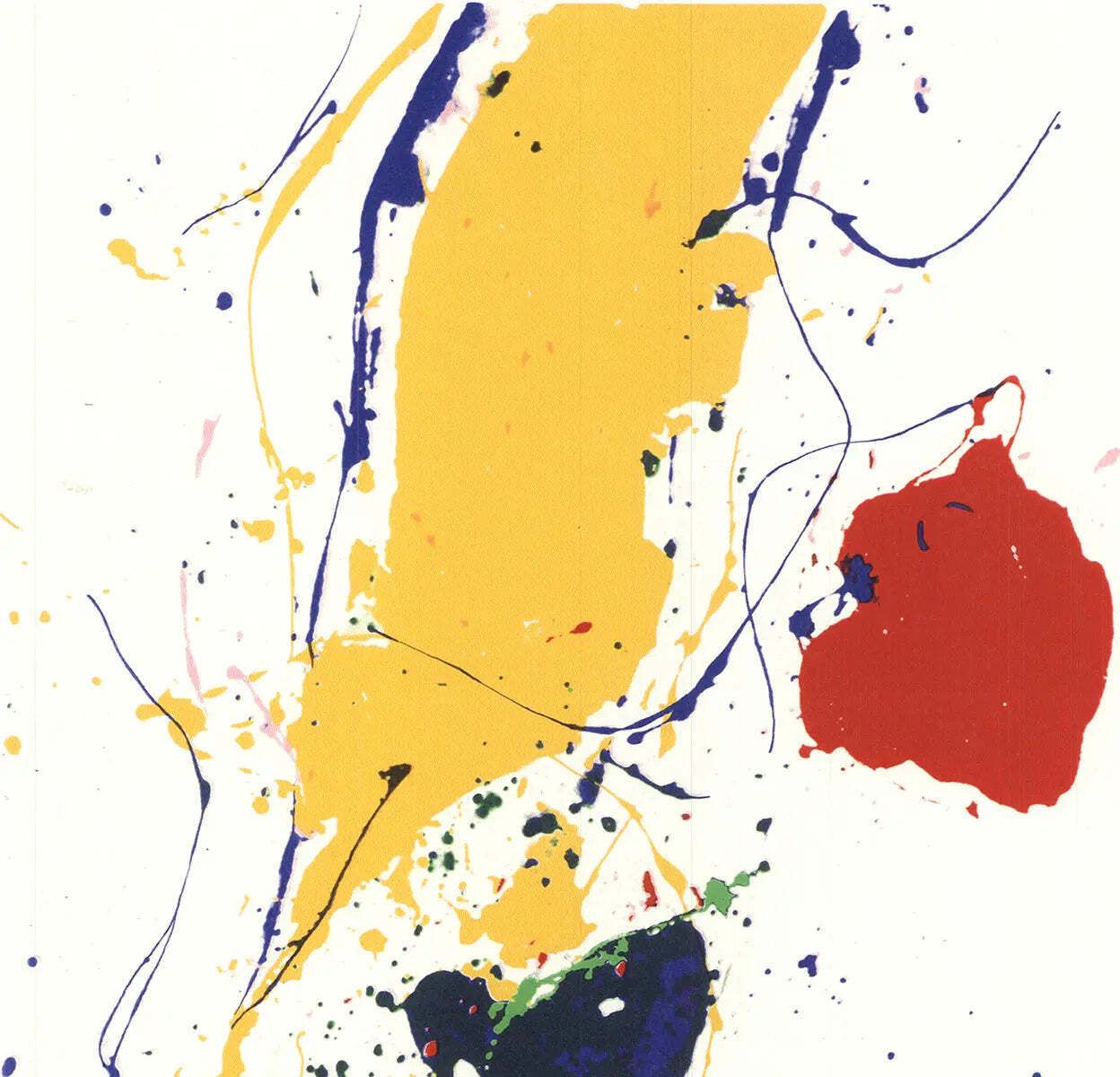 Sam Francis Untitled 1985, sérigraphie Art Print expressionniste abstraite photo for sale