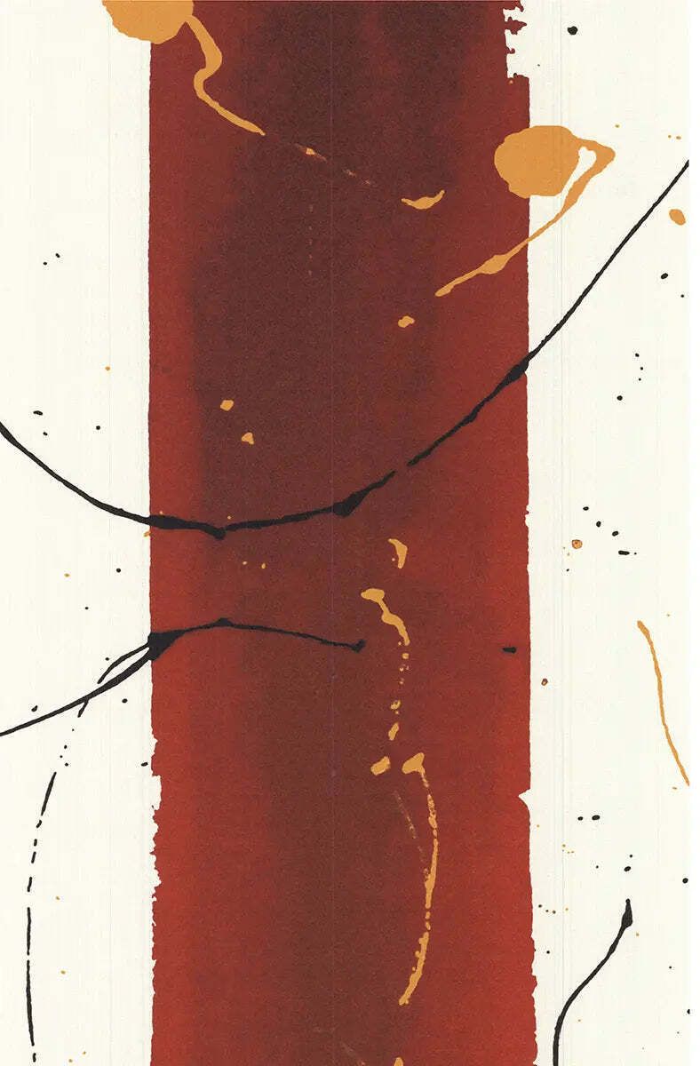 Sam Francis Untitled 1984 Abstract Expressionist Serigraph Print Poster photo for sale