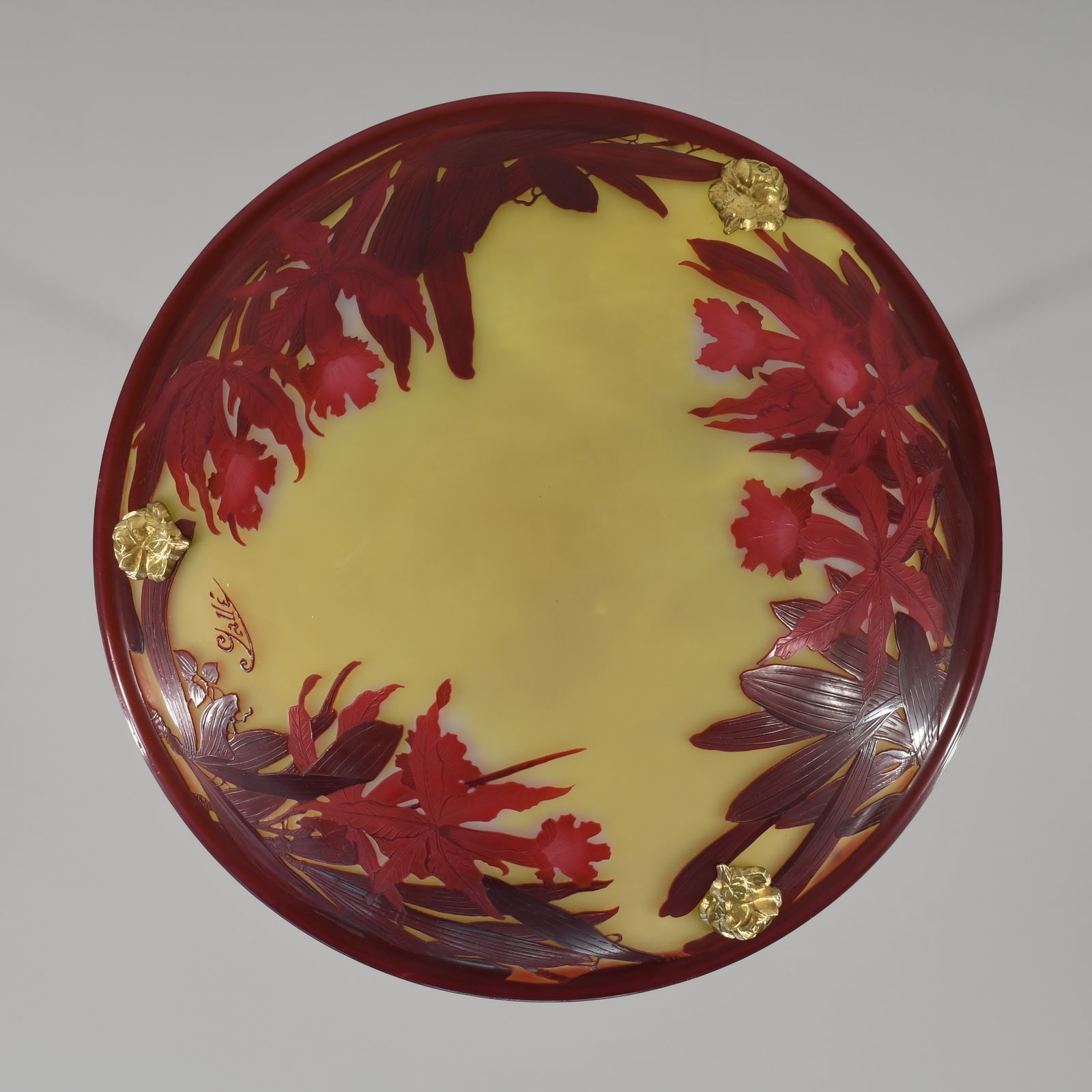 Lighting French Art Deco Cameo Pendant Light By Gallé 1920s France photo