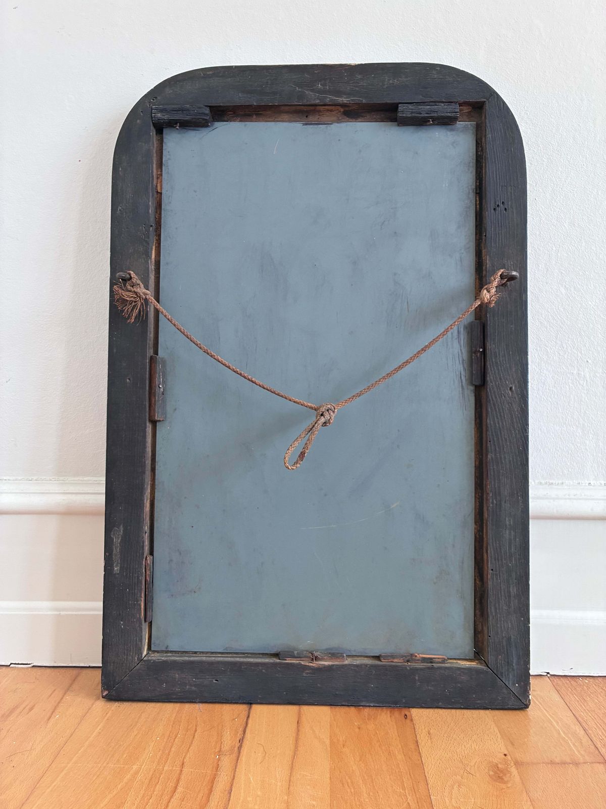 Antique French Louis Philippe Mirror  Xblack And Gold Late 19th Century photo vintage