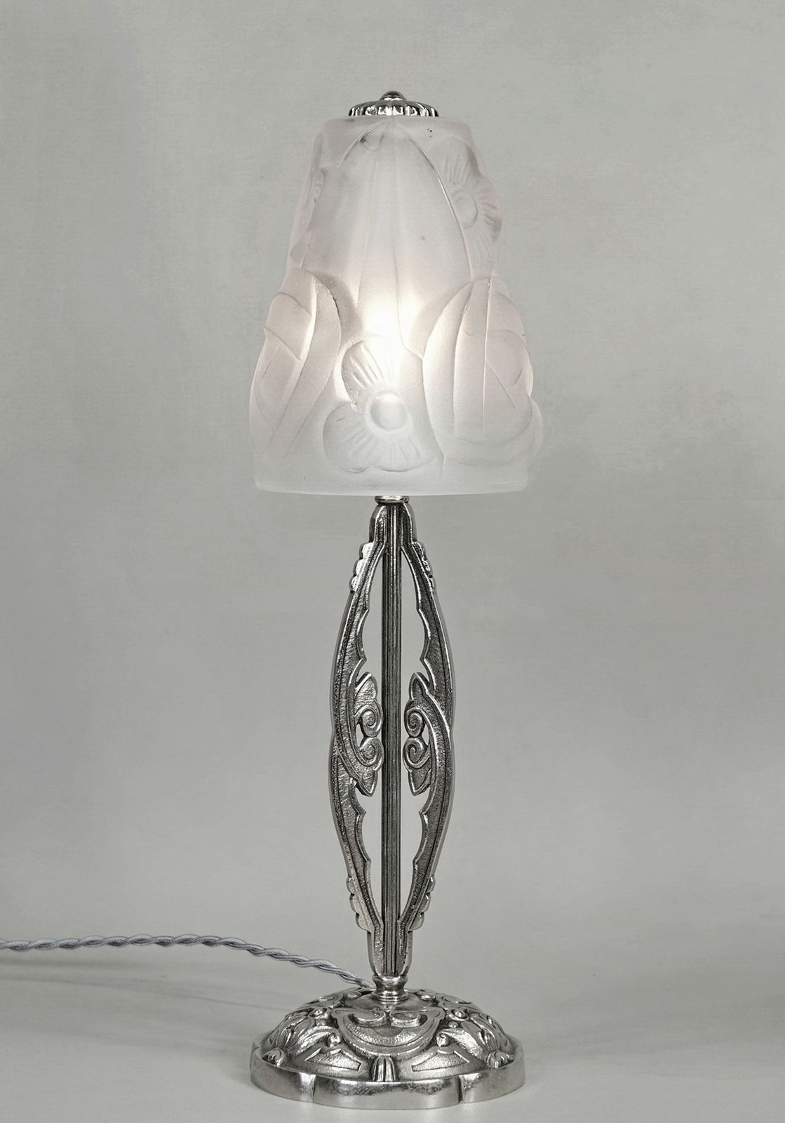 Franse art deco lamp ca. 1930 by Degue photo furniture