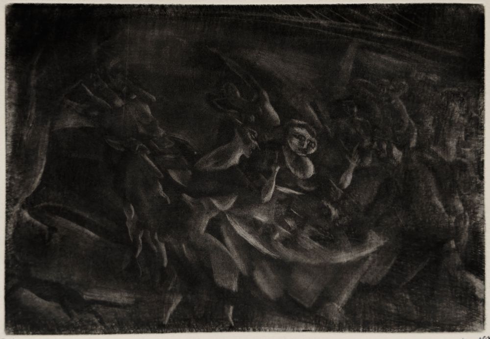 Jules Pascin Mezzotint Le Festin 1980 photo furniture